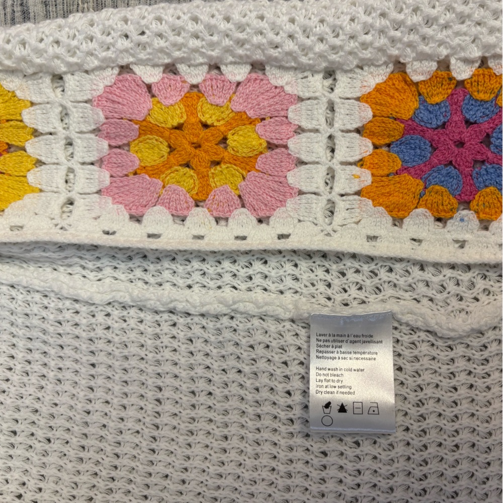 Charlie B Knit Crochet Cardigan Sz XL NWT | Charlie B Cotton Cardigan Sz XL - - Picture 12 of 12